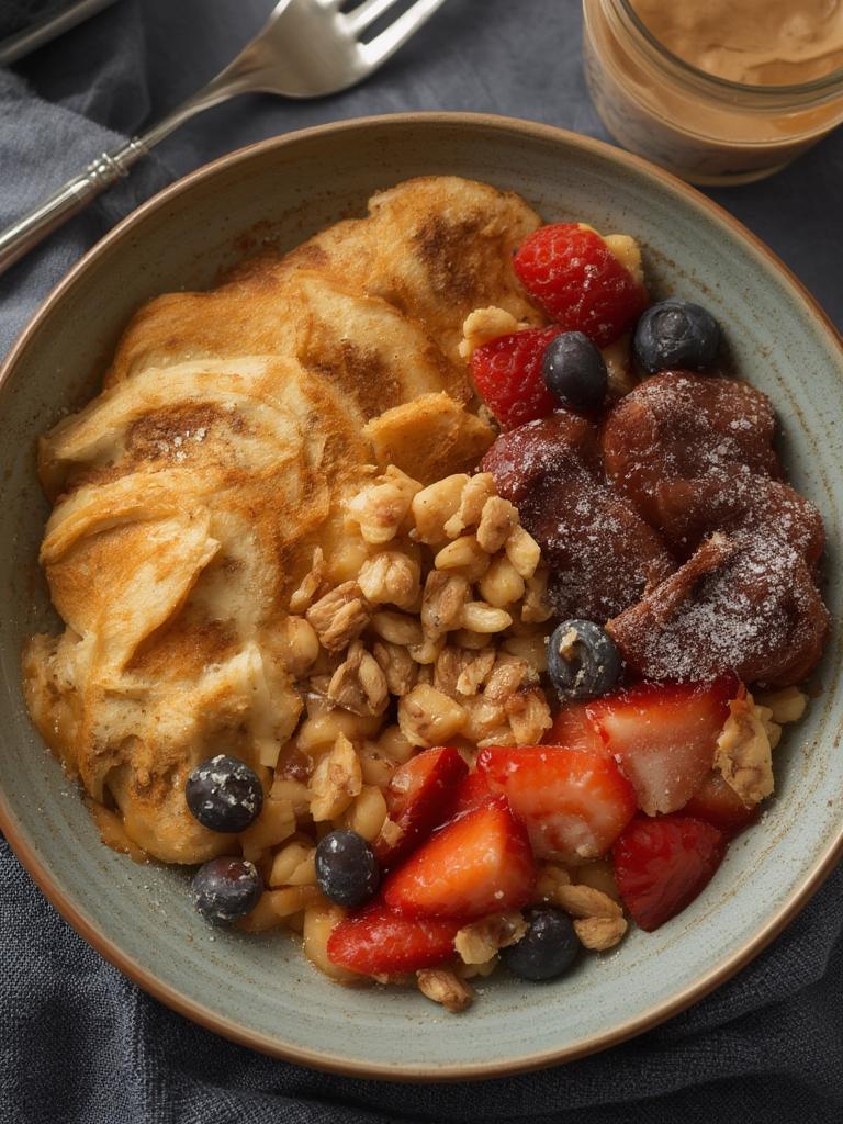 Baked Protein Pancake Bowls