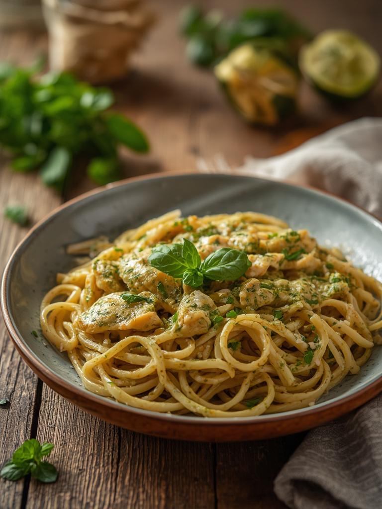 Creamy Pesto Chicken Pasta