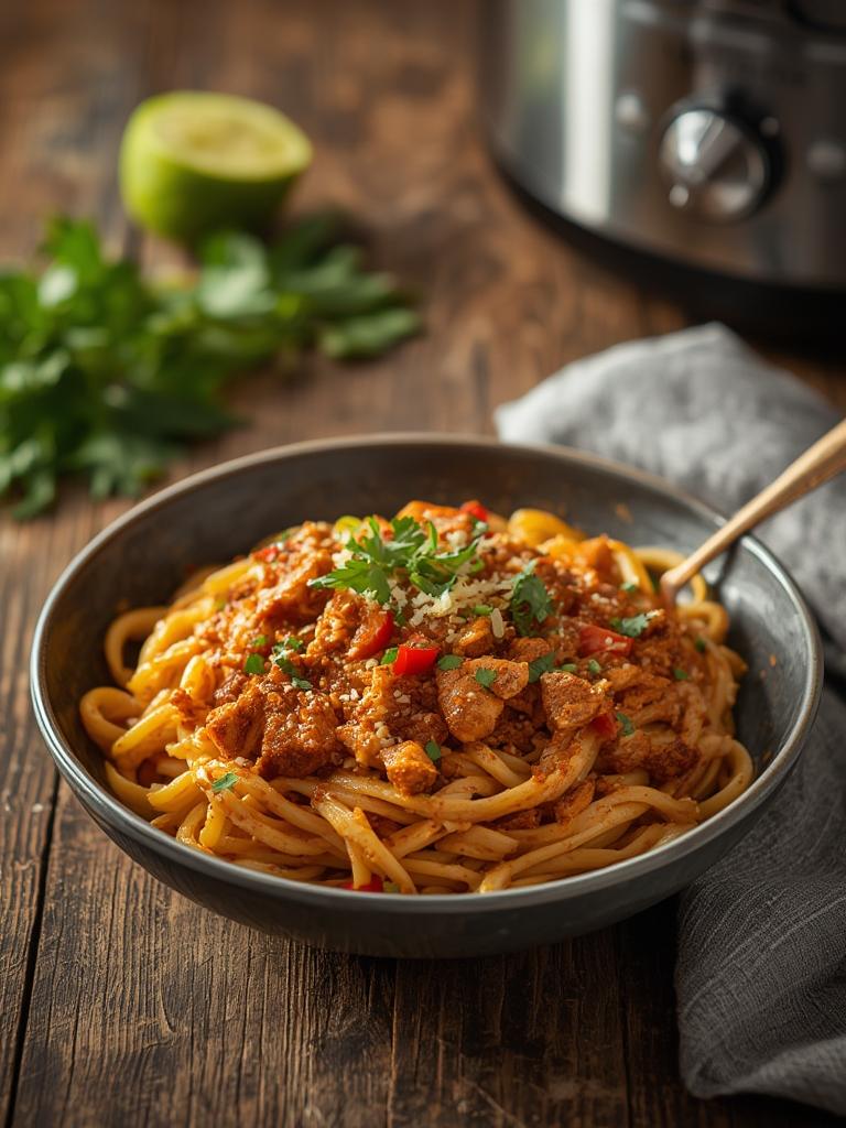 Crock Pot Cajun Chicken Pasta