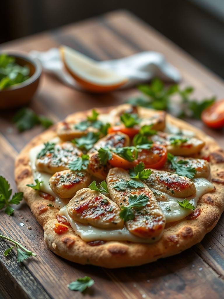 Chicken Caesar Flatbread