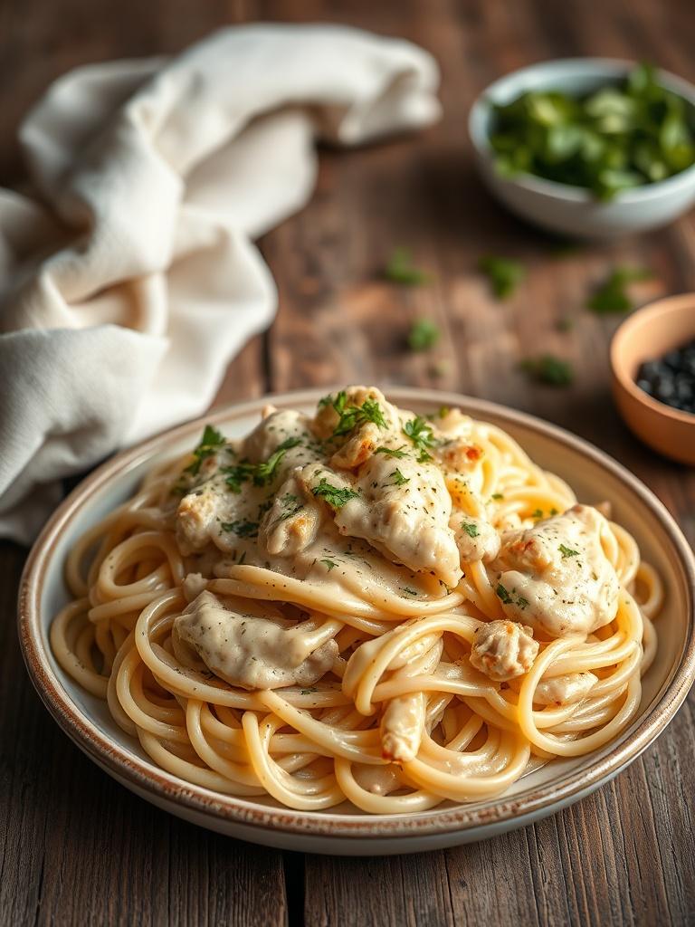 Creamy Chicken Alfredo Pasta
