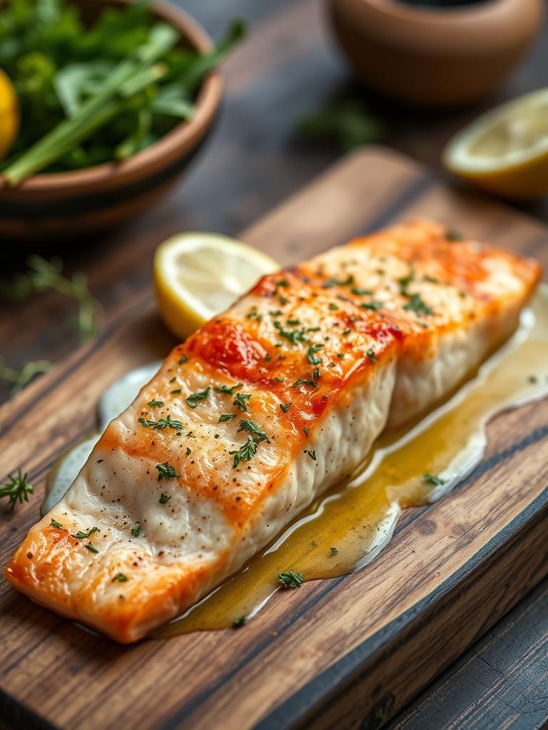 Garlic Butter Salmon with Lemon