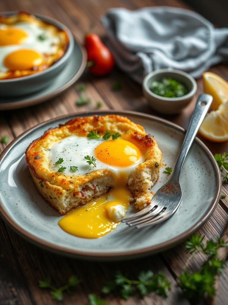 High-Protein Cottage Cheese Egg Bake