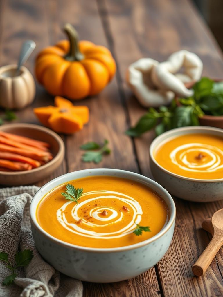 High-Protein Vegan Pumpkin Soup