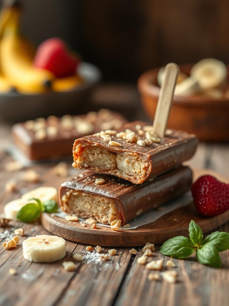 Low Calorie Frozen Banana Snickers